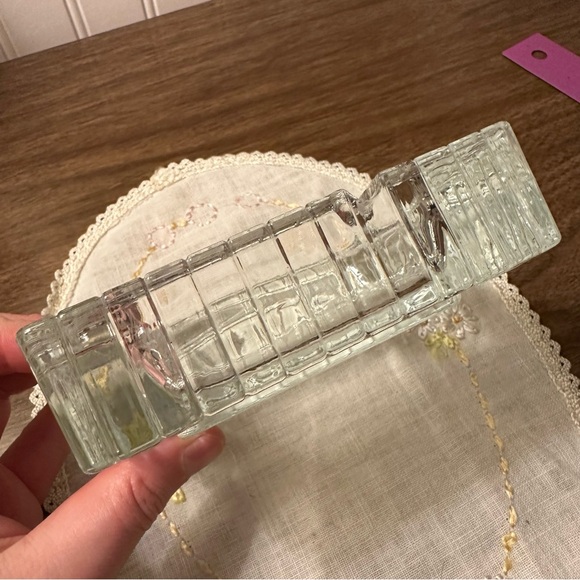 Exquisite Art Deco Leaded Crystal Grid Ashtray - Vintage Beauty! - Picture 6 of 8